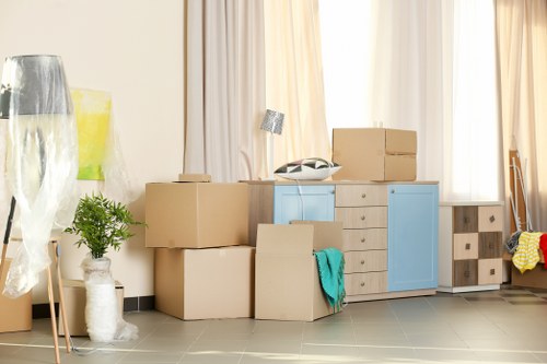 Office removals team planning a business move in Shoreditch