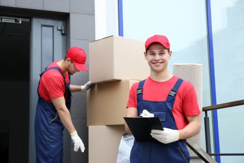 Packing boxes and supplies for a Shoreditch home move