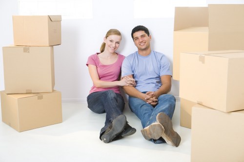 Removal services team planning a Shoreditch home move