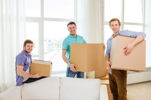 Efficient moving day setup with a removal truck in Shoreditch