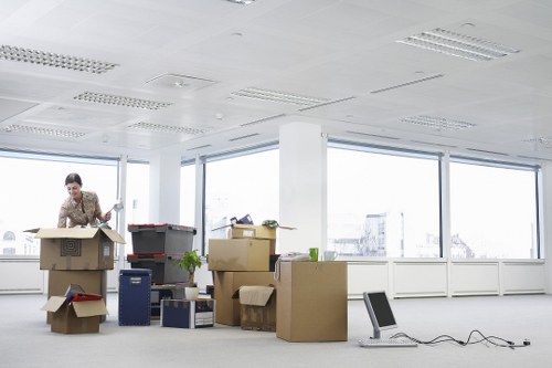 Unpacking boxes and arranging items in a new Shoreditch property