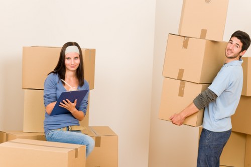 Local Shoreditch moving team transporting office equipment on short notice