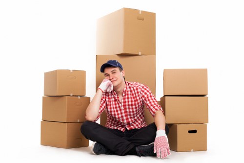 Packing and preparation for a removal van in Shoreditch