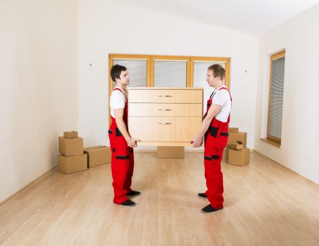Shoreditch office team preparing desks and equipment for relocation
