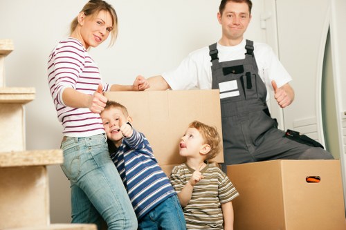 Professional Shoreditch moving service handling belongings carefully